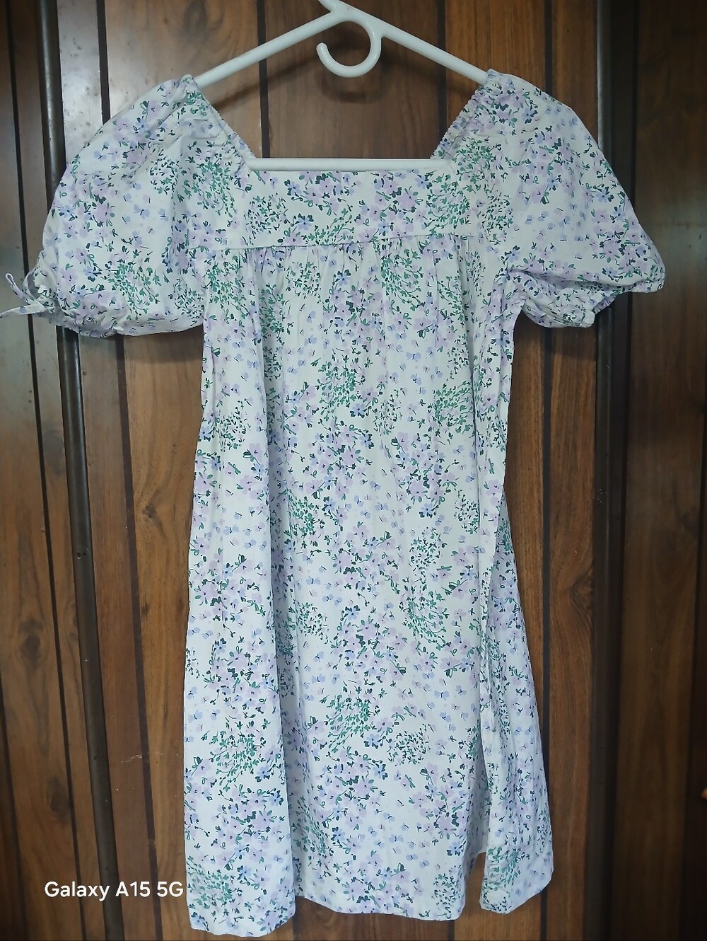 Crewcuts Lilac and Green Floral Dress